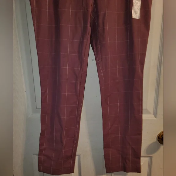 NWT A New Day Side Zip Grid Pattern High Rise Skinny Ankle Pants - Picture 5 of 10
